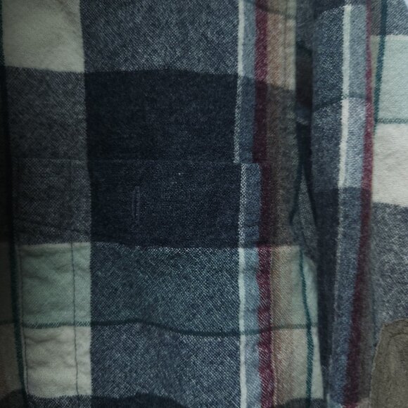 Vintage Pendleton 100% Virgin Wool Button Up Flannel Shirt - Picture 7 of 9